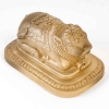 Presse-Papiers « Taureau Sacré » verre blanc patiné sépia de René LALIQUE pour La Royal Dutch | Biron |||||||
