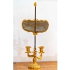 Lampe à écran de style Rocaille en bronze doré, circa 1880 | Biron Lampe à écran de style Rocaille en bronze doré, circa 1880