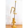 Lampe à écran de style Rocaille en bronze doré, circa 1880 | Biron Lampe à écran de style Rocaille en bronze doré, circa 1880