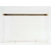 Porte journaux en plexiglass et laiton doré, années 1960-1970