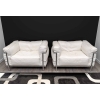 Paire de Fauteuils « LC3 » de LE CORBUSIER, PERRIAND et JEANNERET | Biron ||||