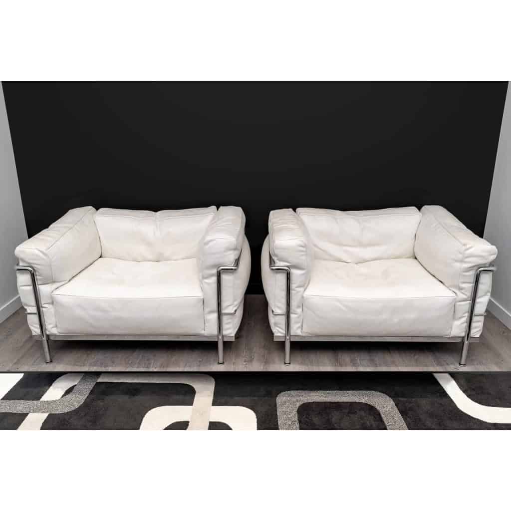 Paire de Fauteuils « LC3 » de LE CORBUSIER, PERRIAND et JEANNERET | Biron ||||