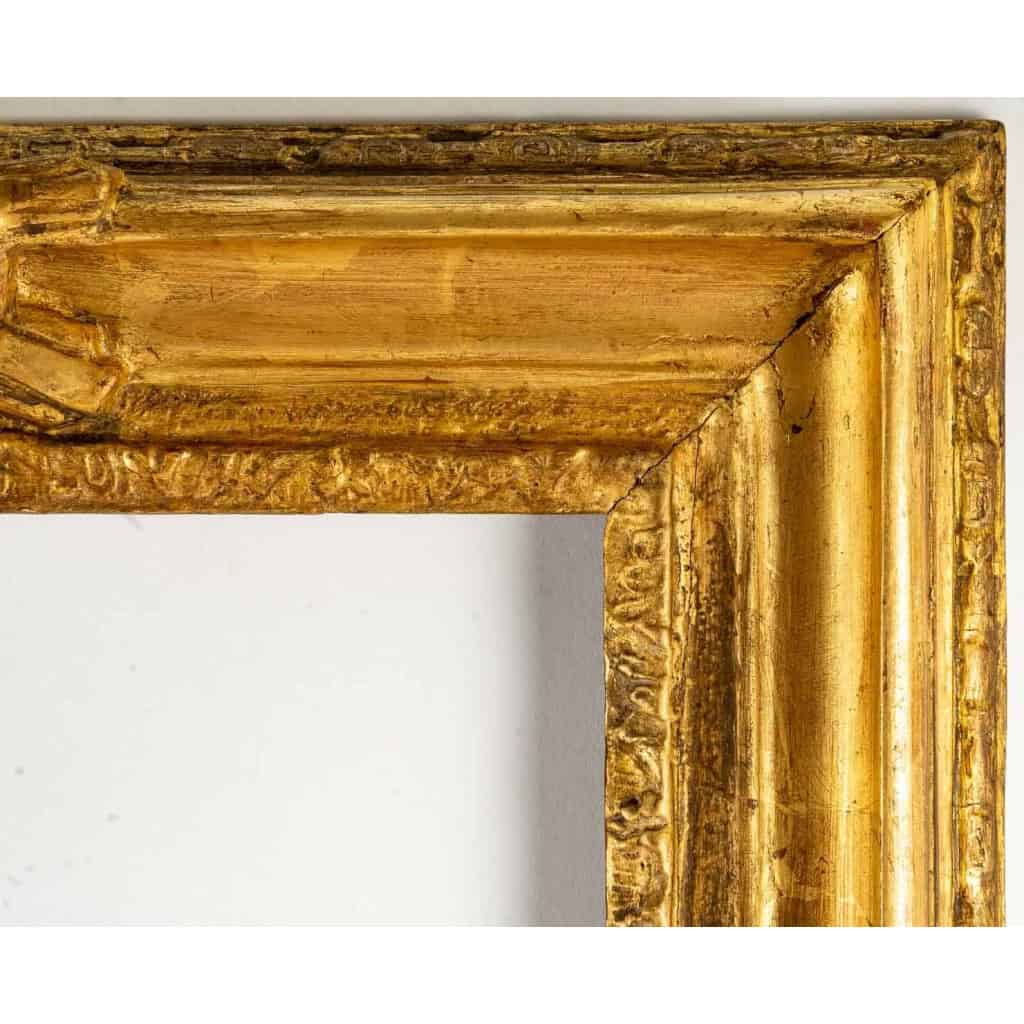 Cadre à pastel en bois doré sculpté d’époque Louis XV | Biron Cadre à pastel en bois doré sculpté d'époque Louis XV
