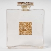 Flacon « L’Origan » verre blanc patiné sépia de René LALIQUE pour D’Héraud | Biron Flacon "L'Origan" verre blanc patiné sépia de René LALIQUE pour D'Héraud