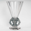 Vase « Faune » cristal blanc patiné bleu de René LALIQUE | Biron ||||||||