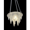 Suspension Plafonnier « Stalactites » verre blanc de René LALIQUE | Biron |||||
