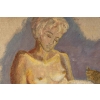 Huile sur toile de Luez, représentant 3 femmes nues | Biron Huile sur toile de Luez, représentant 3 femmes nues