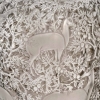 Vase « Biches » verre blanc patiné gris de René LALIQUE | Biron Vase "Biches" verre blanc patiné gris de René LALIQUE