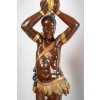 Paire de porte jardinières, Indiens d’Amérique, XIXème siècle, Bois sculpté et peint | Biron Paire de porte jardinières, Indiens d'Amérique, XIXème siècle, Bois sculpté et peint