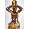 Paire de porte jardinières, Indiens d’Amérique, XIXème siècle, Bois sculpté et peint | Biron Paire de porte jardinières, Indiens d'Amérique, XIXème siècle, Bois sculpté et peint