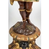 Paire de porte jardinières, Indiens d’Amérique, XIXème siècle, Bois sculpté et peint | Biron Paire de porte jardinières, Indiens d'Amérique, XIXème siècle, Bois sculpté et peint