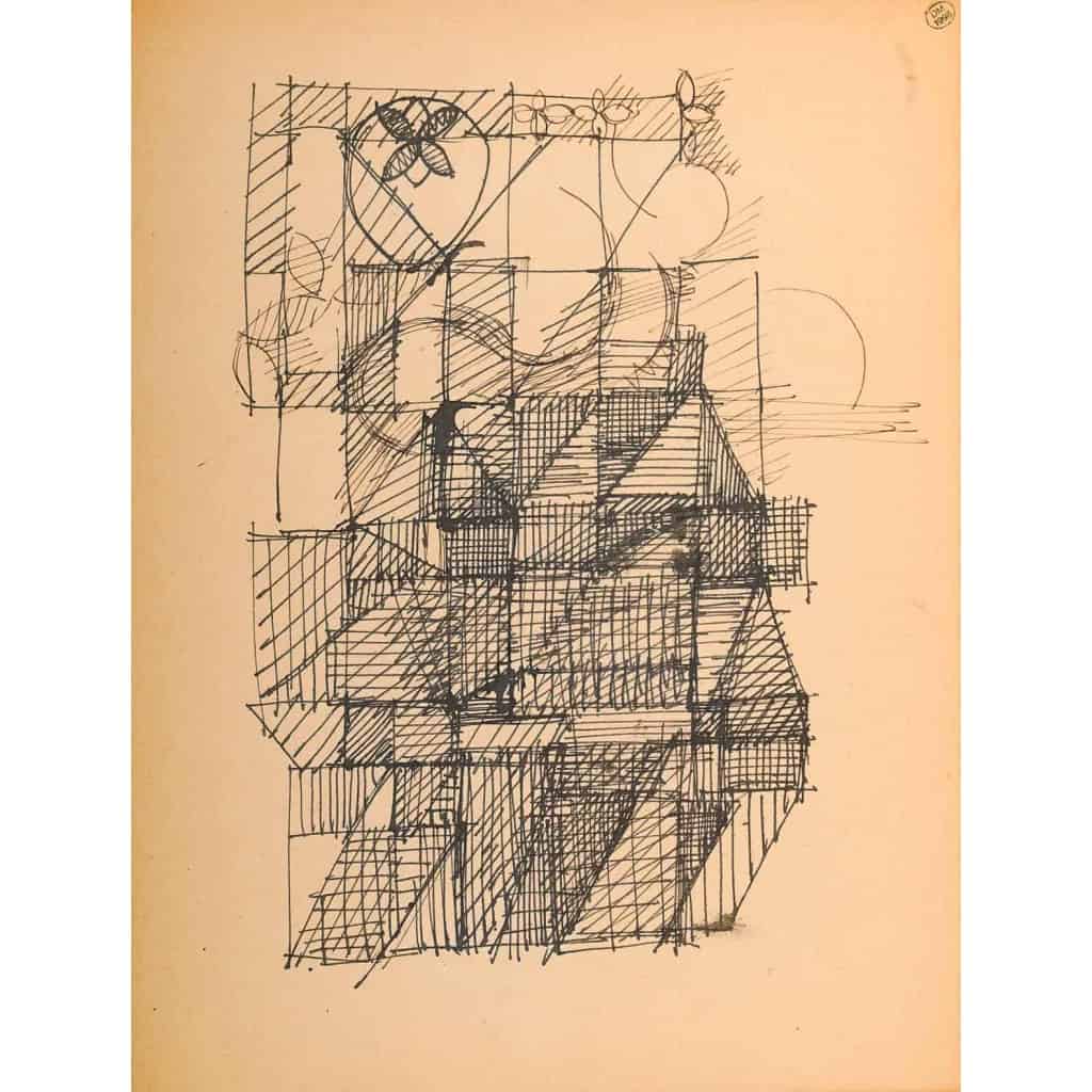 Dora Maar, « Etude géométrique », circa 1966 | Biron Dora Maar, "Etude géométrique", circa 1966