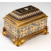 Coffret à bijoux en bronze doré fin XIXème siècle | Biron |||||||||||||
