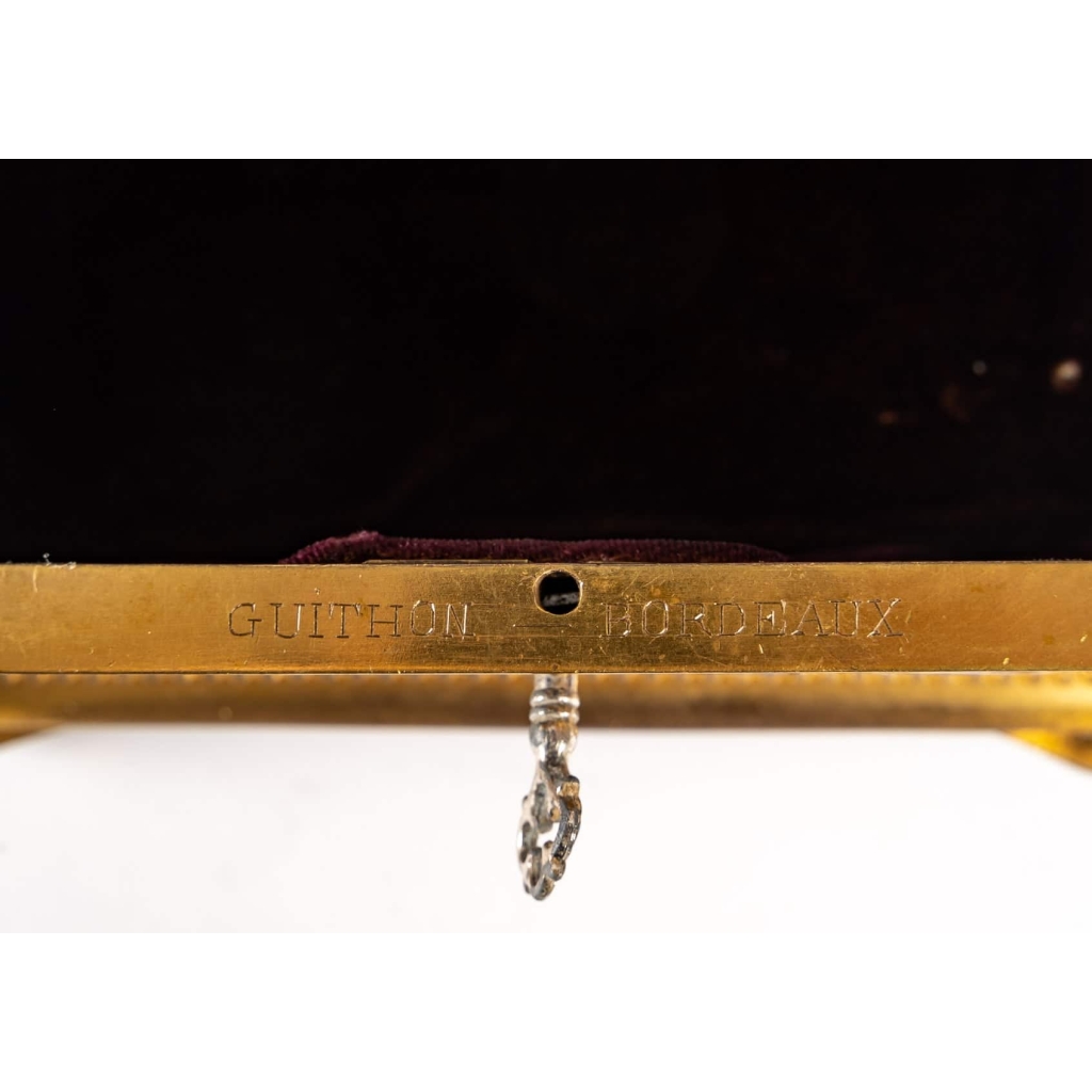 Coffret à bijoux en bronze doré fin XIXème siècle | Biron Coffret à bijoux en bronze doré fin XIXème siècle