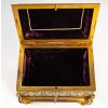 Coffret à bijoux en bronze doré fin XIXème siècle | Biron Coffret à bijoux en bronze doré fin XIXème siècle