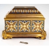 Coffret à bijoux en bronze doré fin XIXème siècle | Biron Coffret à bijoux en bronze doré fin XIXème siècle