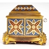 Coffret à bijoux en bronze doré fin XIXème siècle | Biron Coffret à bijoux en bronze doré fin XIXème siècle