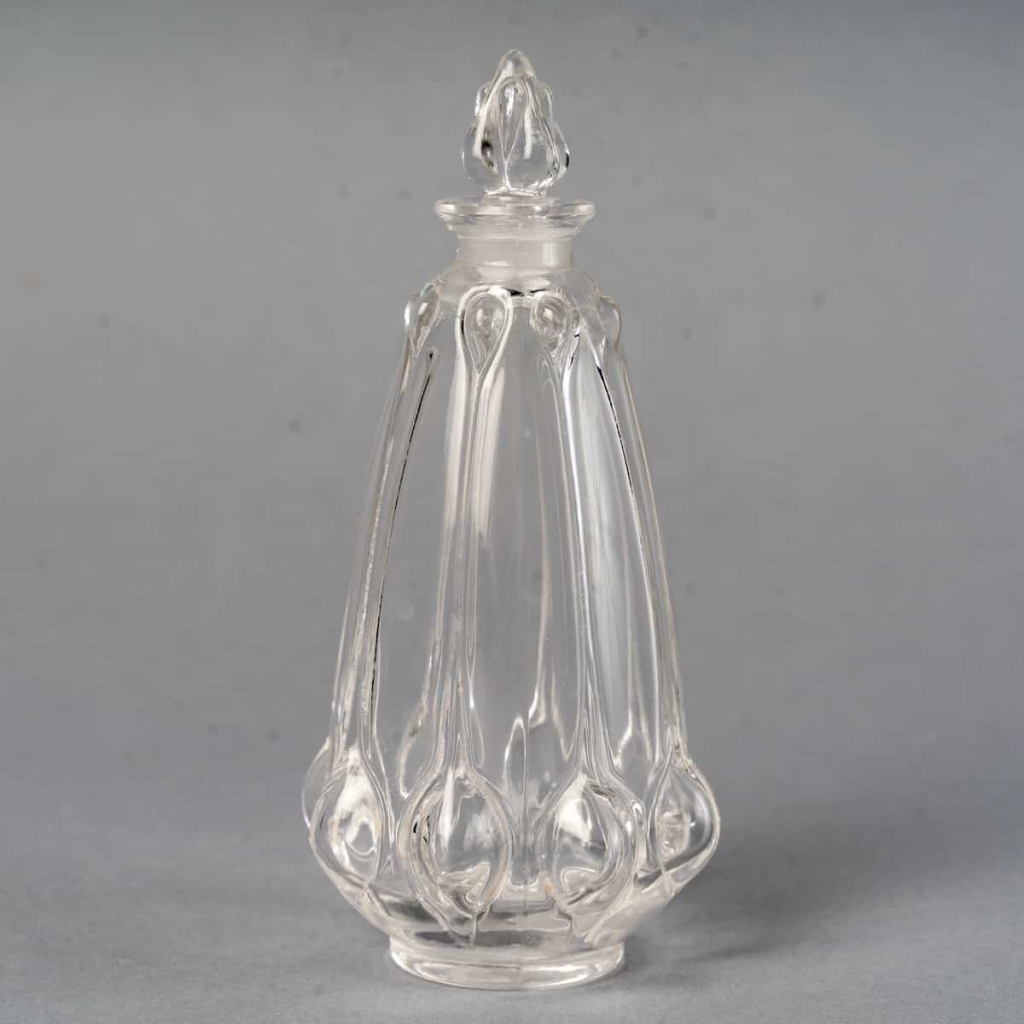 Flacon « Olives » verre blanc de René LALIQUE | Biron ||||||