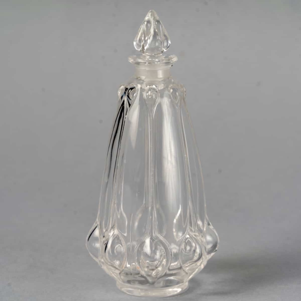 Flacon « Olives » verre blanc de René LALIQUE | Biron Flacon "Olives" verre blanc de René LALIQUE