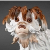 Bologneser Hund ou Chien de Bologne en porcelaine de saxe, manufacture de Meissen, XIXe siècle. | Biron Bologneser Hund ou Chien de Bologne en porcelaine de saxe, manufacture de Meissen, XIXe siècle.