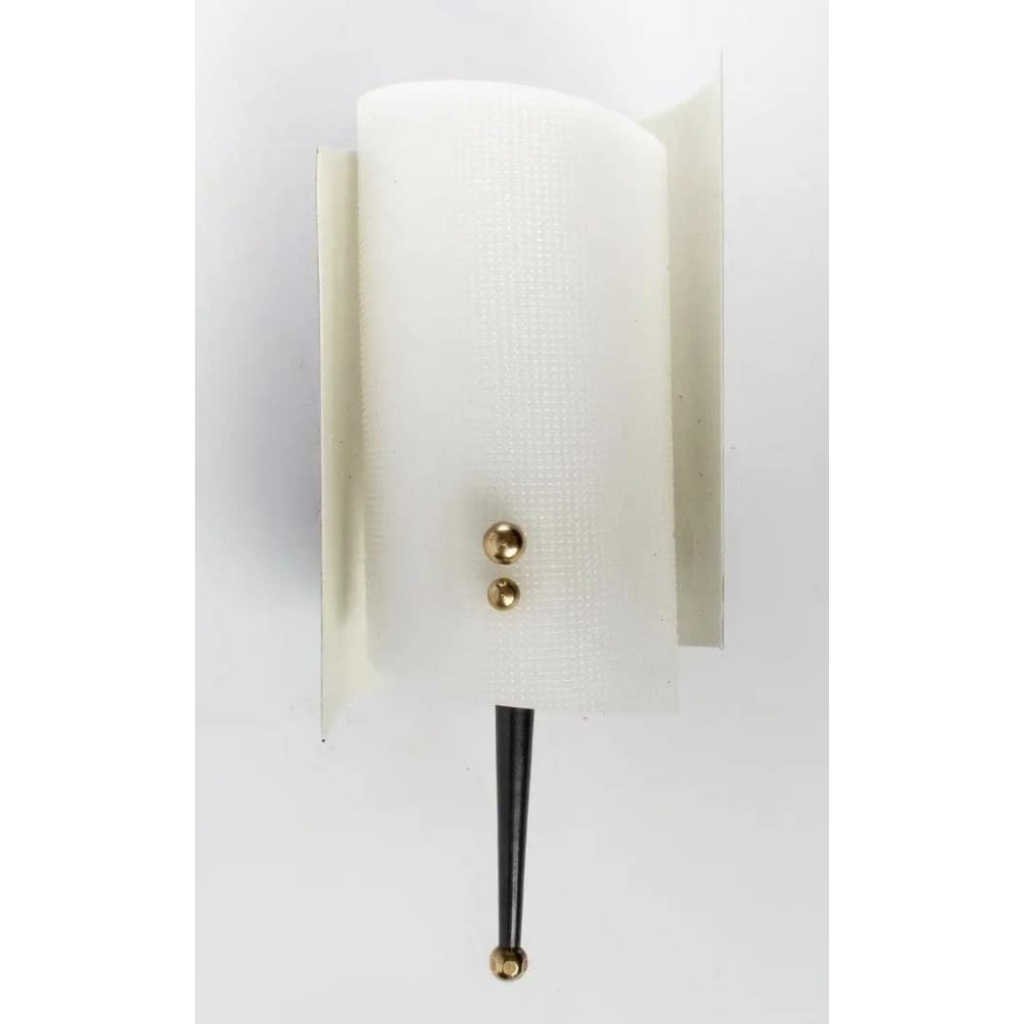 1960 Paire d’appliques Jacques Biny Edition Luminalite | Biron 1960 Paire d'appliques Jacques Biny Edition Luminalite