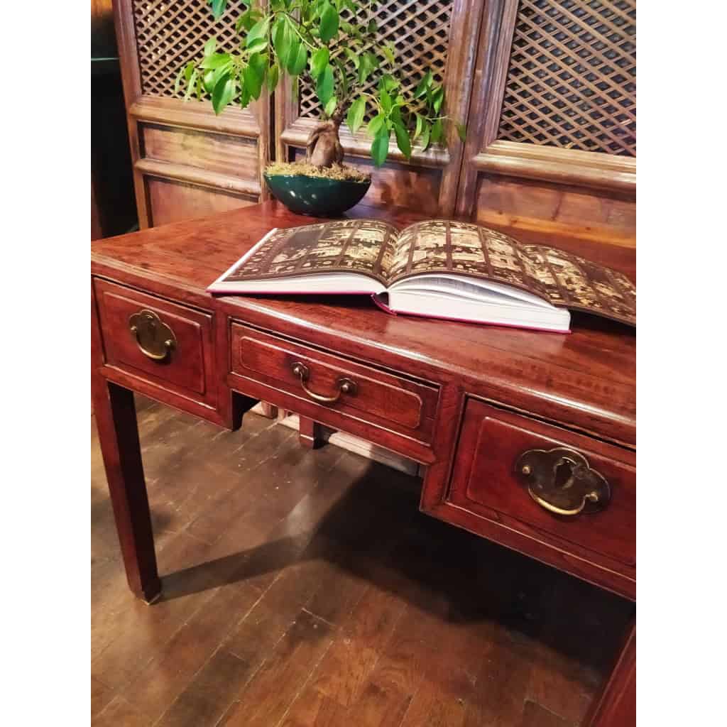 Bureau ancien chinois en orme | Biron Bureau ancien chinois en orme
