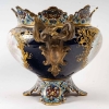 Jardinière de Porcelaine à décors et cloisonnée, XIXème siècle | Biron Jardinière de Porcelaine à décors et cloisonnée, XIXème siècle