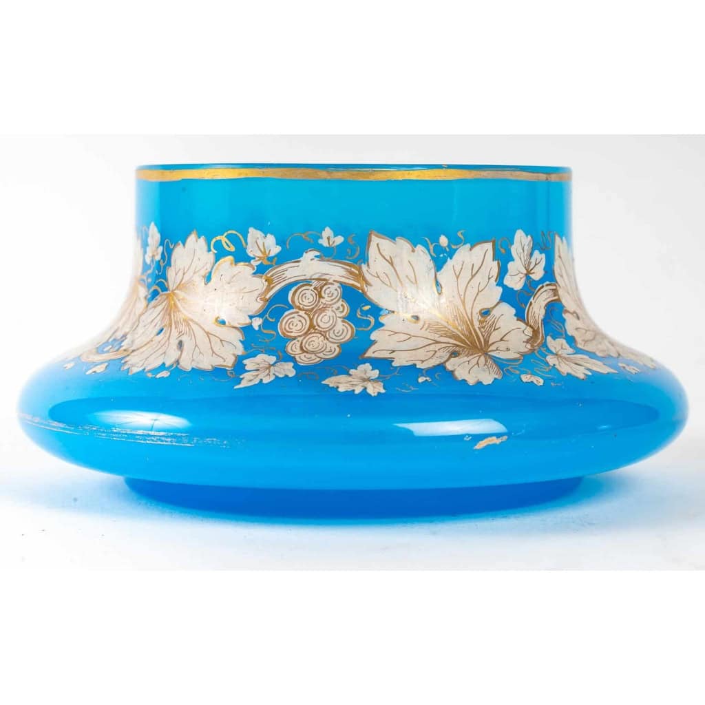 Service à eau en opaline bleu fin XIXème siècle | Biron Service à eau en opaline bleu fin XIXème siècle