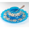 Service à eau en opaline bleu fin XIXème siècle | Biron Service à eau en opaline bleu fin XIXème siècle