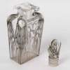 Flacon « Cigalia » verre blanc patiné gris de René LALIQUE pour Roger et Gallet | Biron Flacon "Cigalia" verre blanc patiné gris de René LALIQUE pour Roger et Gallet