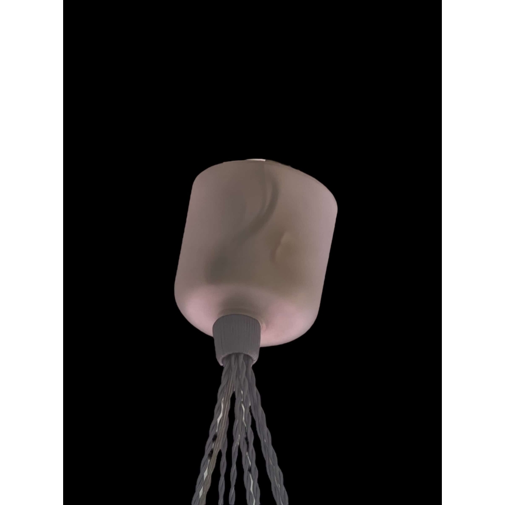 Suspension Plafonnier "Soleil" verre opalescent de René LALIQUE