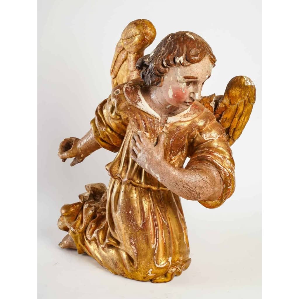 Ange en bois sculpté du XVIIIème siècle | Biron |||||||