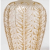 Vase « Tournai » verre blanc patiné sépia de René LALIQUE | Biron Vase "Tournai" verre blanc patiné sépia de René LALIQUE