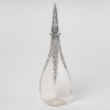 Flacon « L’Ambre » verre blanc patiné gris de René LALIQUE pour Vigny | Biron Flacon "L'Ambre" verre blanc patiné gris de René LALIQUE pour Vigny