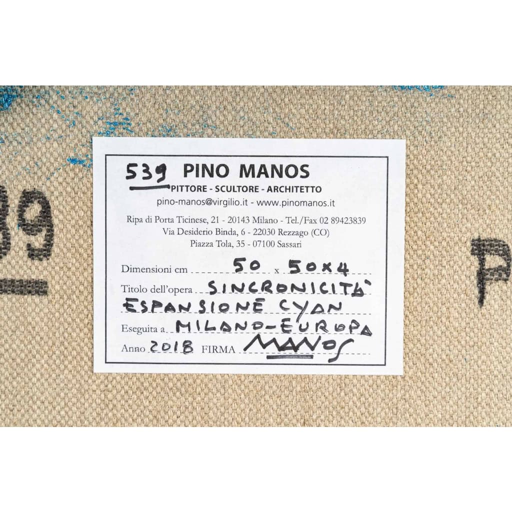 Pino Manos, « Sincronicita Espansione Cyan » | Biron Pino Manos, "Sincronicita Espansione Cyan"