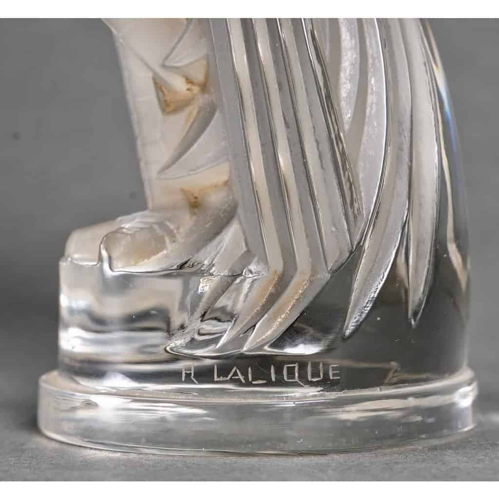 Mascotte Automobile « Coq Houdan » verre blanc de René LALIQUE | Biron Mascotte Automobile "Coq Houdan" verre blanc de René LALIQUE