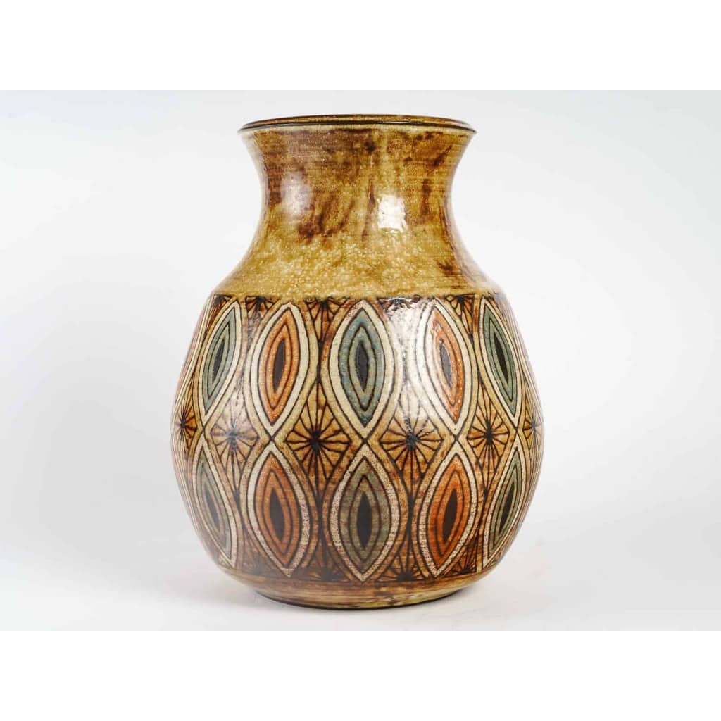 Grand vase en céramique par Jean-Claude Malarmey (1932-1992) | Biron |||||||