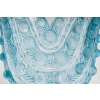 Vase « Vichy » verre blanc patiné bleu de René LALIQUE | Biron Vase "Vichy" verre blanc patiné bleu de René LALIQUE