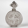 Flacon « Rosace et Figurines » verre blanc patiné gris de René LALIQUE | Biron |||||||||