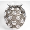 Vase « Antilopes » verre blanc patiné gris de René LALIQUE | Biron Vase "Antilopes" verre blanc patiné gris de René LALIQUE