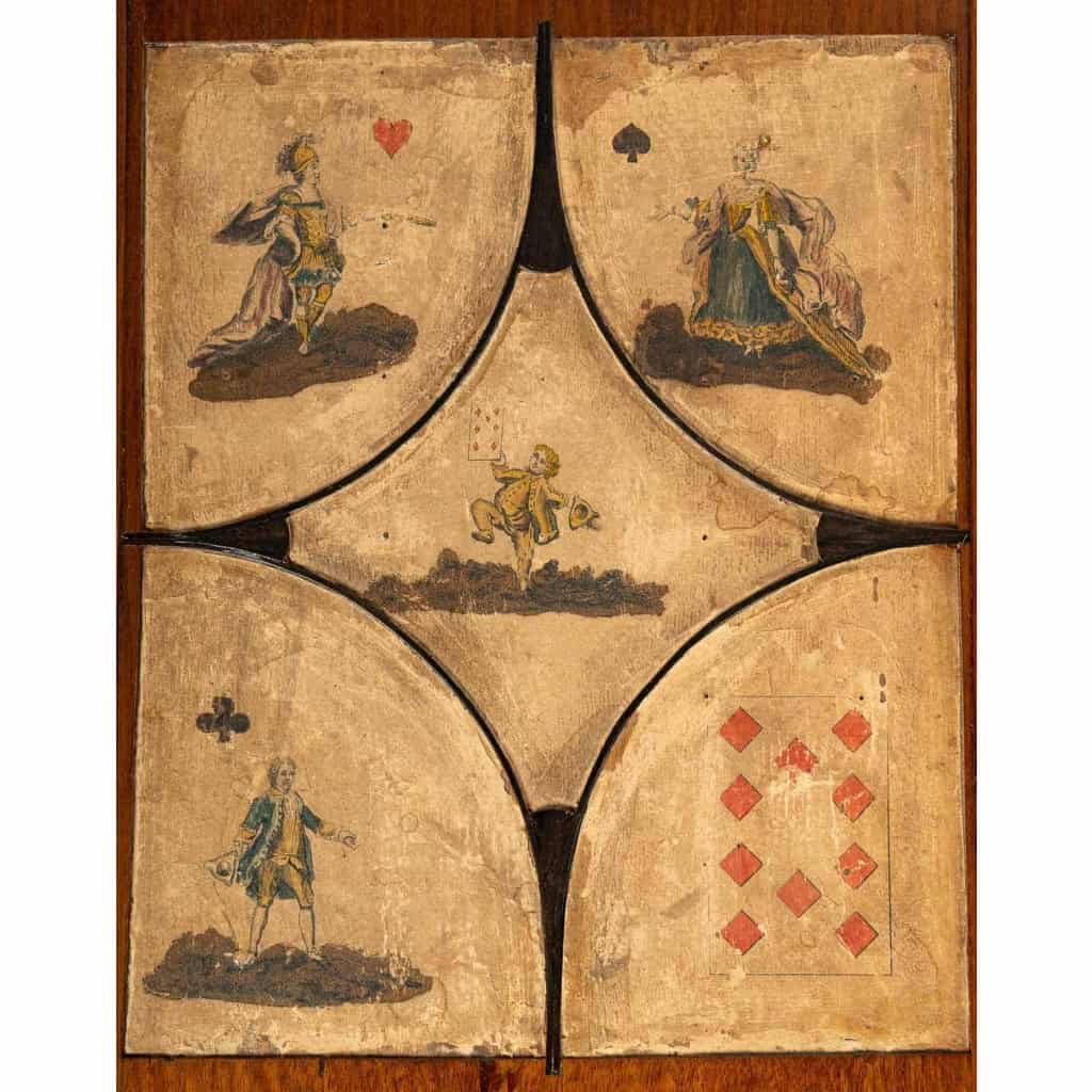 Table de jeux tric-trac d'époque Louis XVI (1774 - 1793).