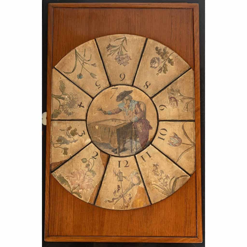 Table de jeux tric-trac d'époque Louis XVI (1774 - 1793).