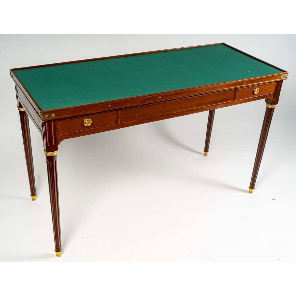 Table de jeux tric-trac d'époque Louis XVI (1774 - 1793).