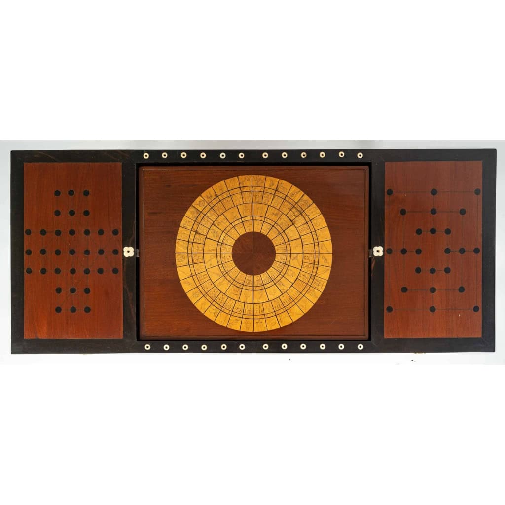 Table de jeux tric-trac d'époque Louis XVI (1774 - 1793).