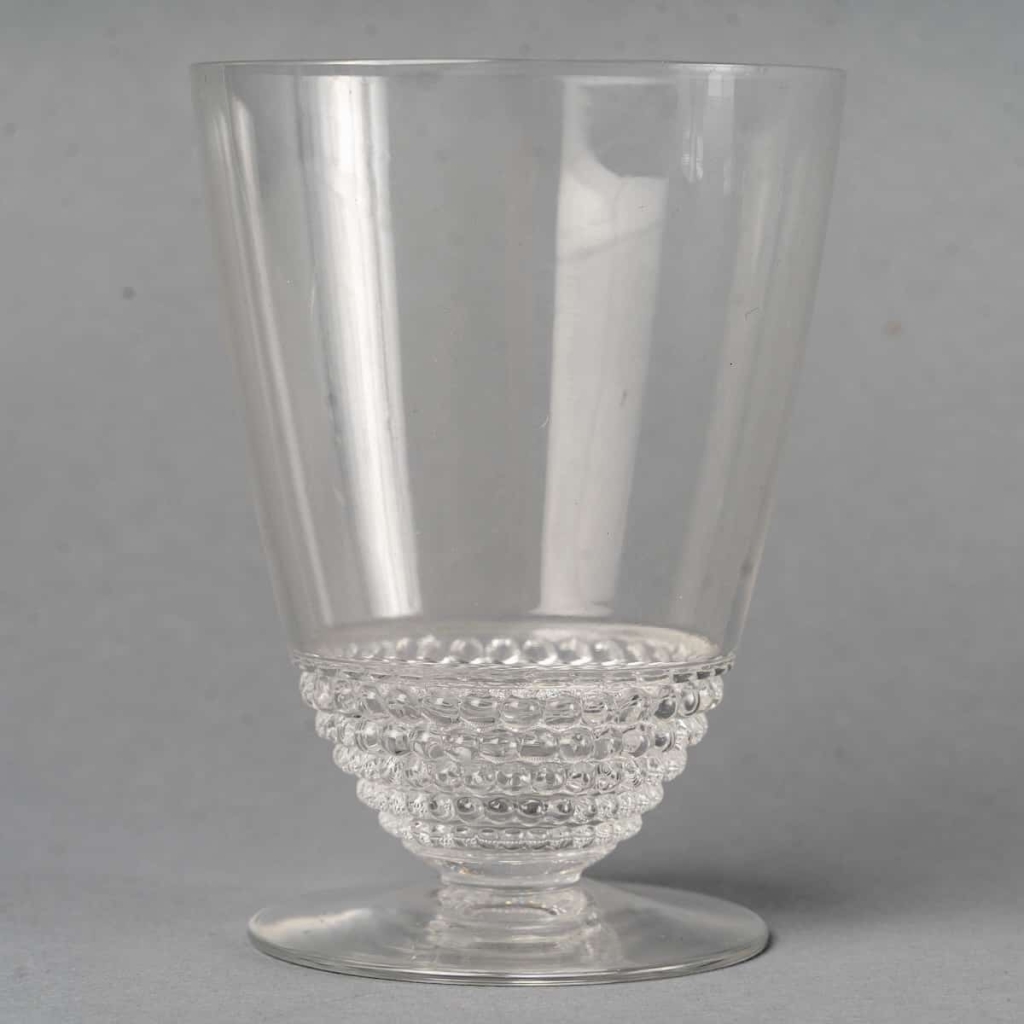 Service « Nippon » verre blanc de René LALIQUE – 33 Pièces | Biron Service "Nippon" verre blanc de René LALIQUE - 33 Pièces