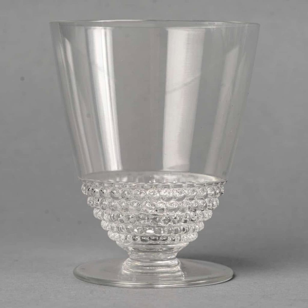 Service « Nippon » verre blanc de René LALIQUE – 33 Pièces | Biron Service "Nippon" verre blanc de René LALIQUE - 33 Pièces