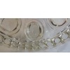 1950/70 Paire de Bougeoirs En Cristal Opalescent Et Rouge Photophores Baccarat Signés
