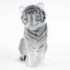 Sculpture « Tigre » cristal blanc émaillé noir de LALIQUE FRANCE – neuf en coffret avec certificat | Biron Sculpture "Tigre" cristal blanc émaillé noir de LALIQUE FRANCE - neuf en coffret avec certificat