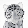 Sculpture « Tigre » cristal blanc émaillé noir de LALIQUE FRANCE – neuf en coffret avec certificat | Biron Sculpture "Tigre" cristal blanc émaillé noir de LALIQUE FRANCE - neuf en coffret avec certificat