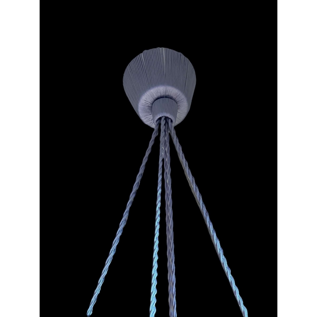 Suspension Plafonnier « Lausanne » verre blanc de René LALIQUE | Biron Suspension Plafonnier "Lausanne" verre blanc de René LALIQUE